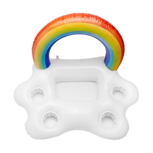 Namvo aufblasbarer Regenbogen-Getränkehalter, Getränke, Lebensmittel, Frische, Eisbetten, schwimmender Getränkehalter für Pool Namvo aufblasbarer Regenbogen-Getränkehalter, Getränke, Lebensmittel, Frische, Eisbetten, schwimmender Getränkehalter für Pool von Namvo