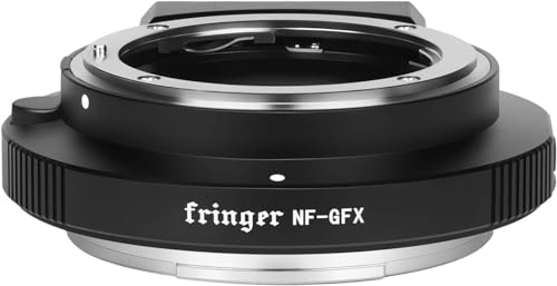 Fringer NF-GFX Kameraobjektiv-Adapter, Autofokus, integrierte elektronische Blende für Nikon D, G, E Objektiv, kompatibel mit Fuji Fujifilm GFX100s/50R/50S von Nanaisisna