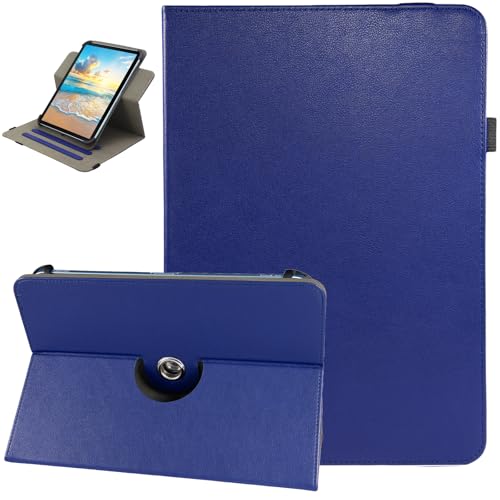 Nannxiebky Universal-Schutzhülle für Android-Tablets, 7 8 Zoll, 360 Grad drehbar, Multi-Winkel, Standfunktion, Abdeckung für 17,8 cm (7 Zoll) und alle 7-8,5 Zoll Tablets, Dunkelblau von Nannxiebky