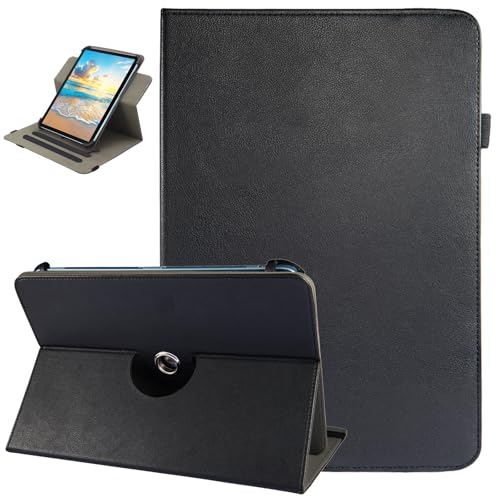 Nannxiebky Universal-Schutzhülle für Android-Tablets, 7 8 Zoll, 360 Grad drehbar, Multi-Winkel, Standfunktion, Abdeckung für 17,8 cm (7 Zoll) und alle 7-8,5 Zoll Tablets, Schwarz von Nannxiebky