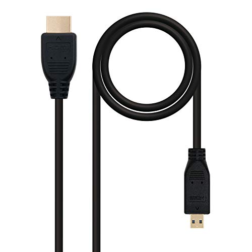 M HDMI, 0,8 m 0,8 m HDMI Micro-HDMI-Schwarz – HDMI Kabel (0,8, HDMI, micro-HDMI, Stecker, Stecker, gerade, gerade) von Nano Cable