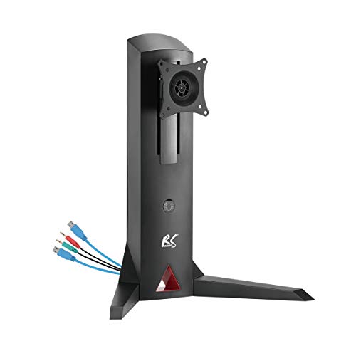 NanoRS RS110 Monitor Standfuß Ständer Tischständer 360° Full Motion Höhenverstellbar 17-32" bis 8kg 2xUSB Mikrofon Kopfhörer Anschluss von NanoRS