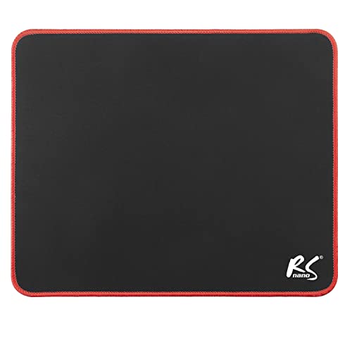 NanoRS RS703 Gaming Mauspad mit rutschfeste Gummiunterseite 30x25cm Rutschfest Schreibtischunterlage Anti-Rutsch-Unterseite Mousepad (300x250x3mm) von NanoRS