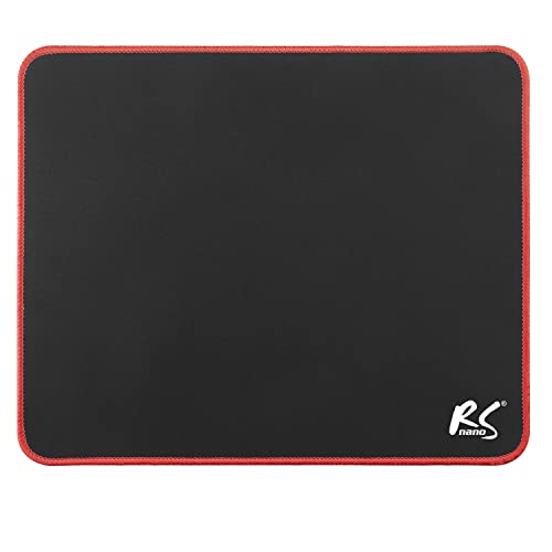 NanoRS RS703 Gaming Mauspad mit rutschfeste Gummiunterseite 30x25cm rutschfest Schreibtischunterlage Anti-Rutsch-Unterseite Mousepad (300x250x3mm) von NanoRS