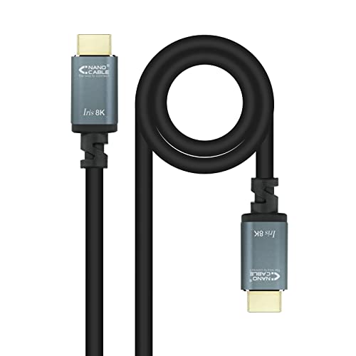 Nanocable 10.15.8001-L150 – HDMI 2.1 IRIS 8K-Kabel, 1,5 m, Schwarz von NANOCABLE