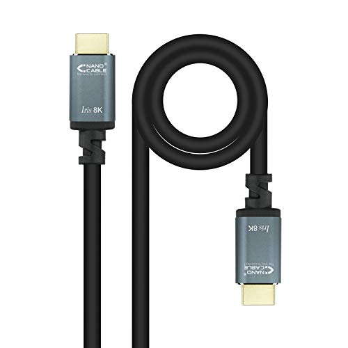 Nanocable 10.15.8002 – HDMI 2.1 IRIS 8K-Kabel, 2,0 m, Farbe Schwarz von NANOCABLE