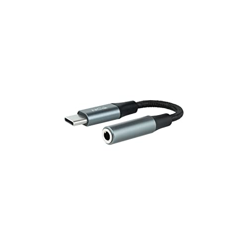 Nanocable 10.24.1204 - Audio-Adapterkabel USB-C/Stecker auf Klinke 3,5/Buchse, 11 cm, Schwarz/Grau Nanocable 10.24.1204 - Audio-Adapterkabel USB-C/Stecker auf Klinke 3,5/Buchse, 11 cm, Schwarz/Grau von NANOCABLE