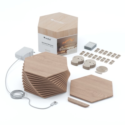 Nanoleaf Elements Wood Look Hexagons Starter Kit – 13PK von Nanoleaf