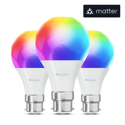 Nanoleaf Essentials Matter Smart Bulb B22 LED-Leuchtmittel 3er-Pack von Nanoleaf