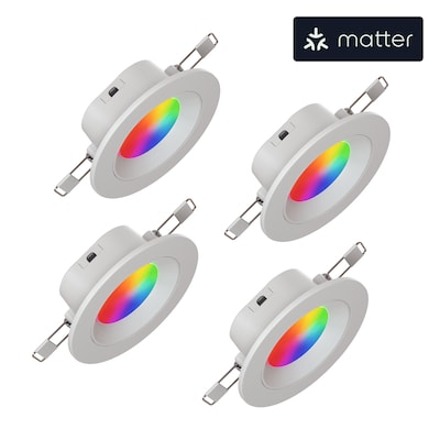 Nanoleaf Essentials Matter Smart Spot LED-Leuchtmittel 4er-Pack NF080D02-4W3 von Nanoleaf