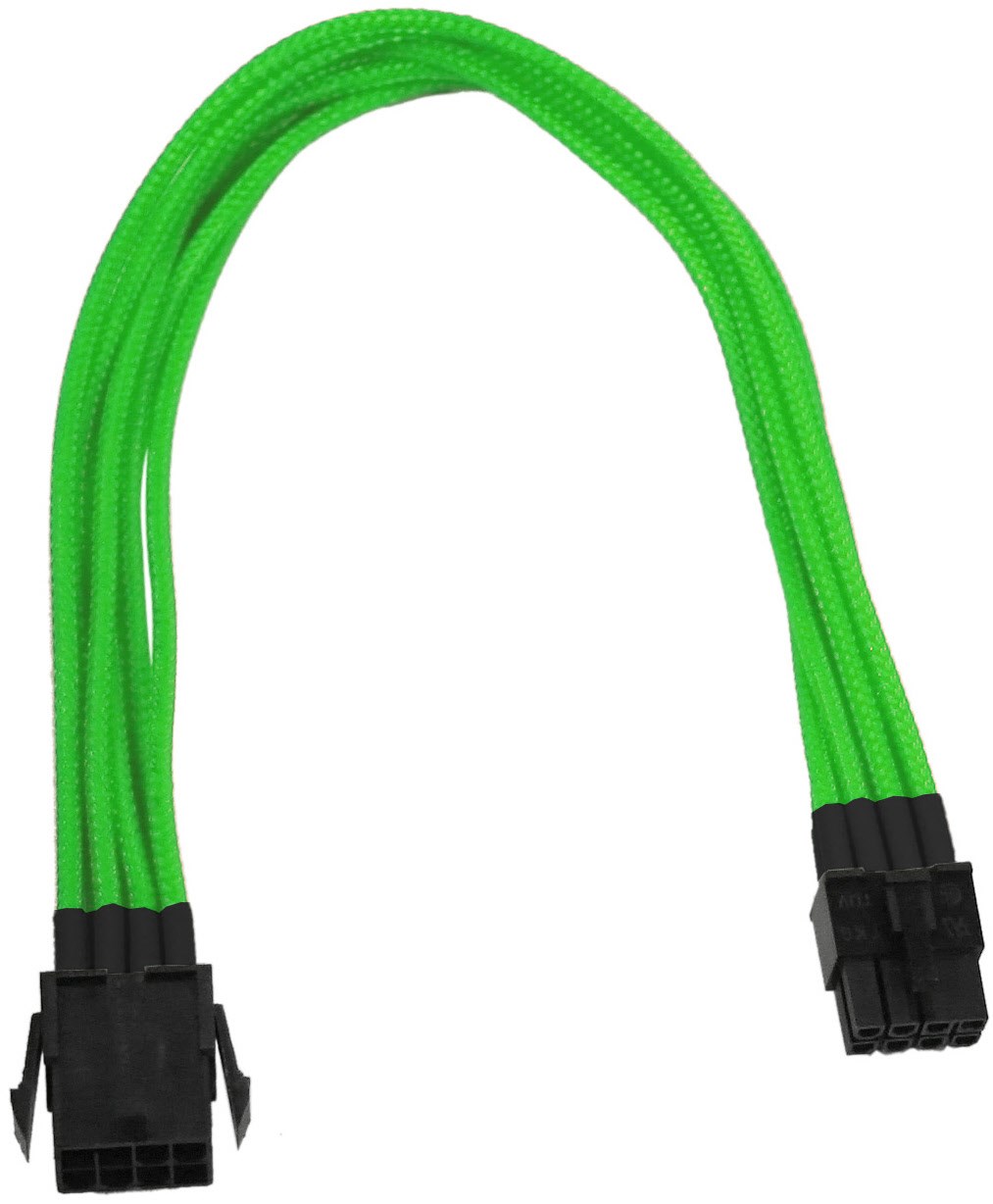 8-Pin PCI-E Verlängerung Single (0,3m) neon-grün von Nanoxia