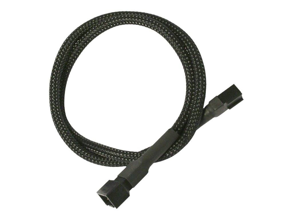 Kabel Nanoxia 3-Pin Verlängerung, 30 cm, schwarz von Nanoxia