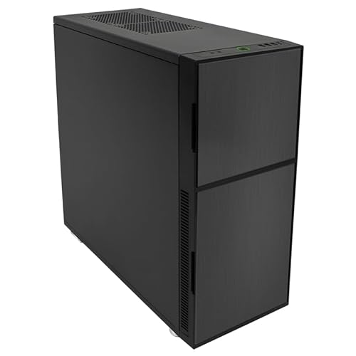 Nanoxia 600060555 Deep Silence 5 Rev. B, Schallgedämmter E-ATX Big Tower, 3X 140 mm Deep Silence Lüfter, 2X USB 3.0, 2X USB 2.0, Anthrazit von Nanoxia