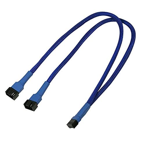 Nanoxia 900200013. 2 x 4-Pin PWM 4-Pin PWM blau Kabel-Schnittstelle und Netzteil, blu von Nanoxia