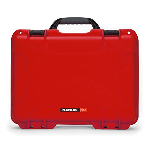 Nanuk 910 Wasserdichter Hartschalenkoffer leer - Rot von NANUK
