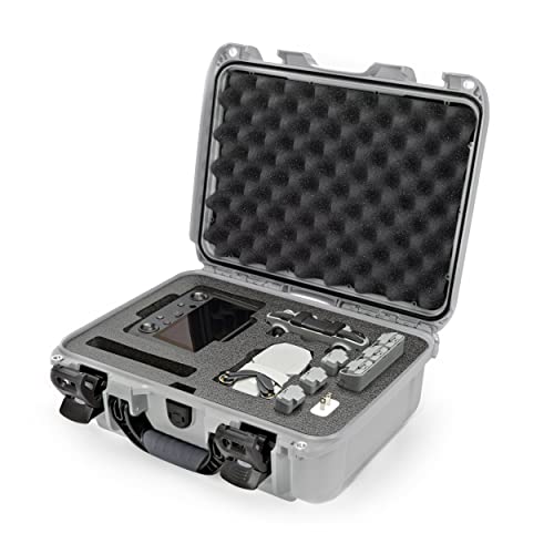 Nanuk 920 wasserdichte Hartschale mit Schaumstoffeinsatz für DJI Mavic Mini 2 mit Smart Controller - Silber, 920-MAVM25 von Nanuk