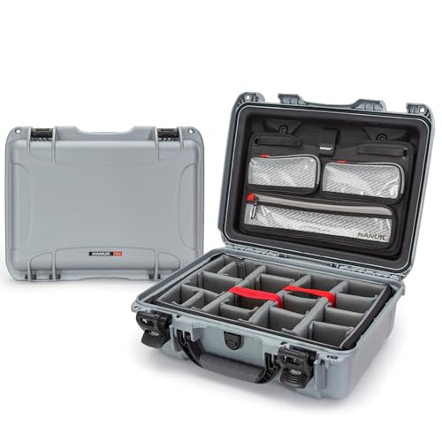 NANUK 925 Wasserdichter Hartschalenkoffer Mit Gepolsterten Trennwänden und Organizer für Deckel - Silber NANUK 925 Wasserdichter Hartschalenkoffer Mit Gepolsterten Trennwänden und Organizer für Deckel - Silber von NANUK