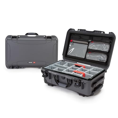 Nanuk 935-6007 wasserdichte Hartschale mit Deckel-Organizer und gepolsterter Trennwand, Graphit Nanuk 935-6007 wasserdichte Hartschale mit Deckel-Organizer und gepolsterter Trennwand, Graphit von NANUK