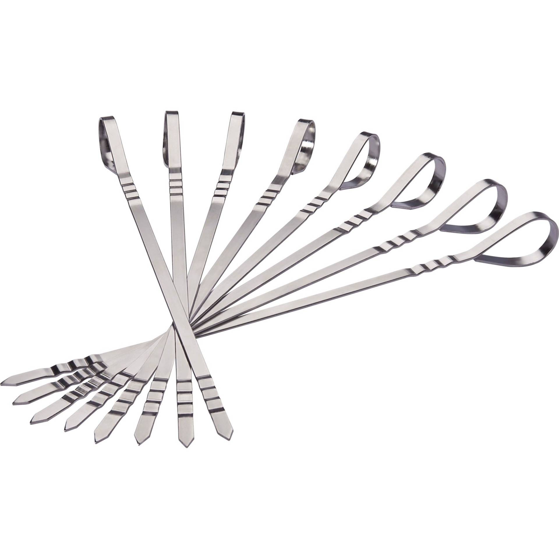 Edelstahl Schaschlik-Spieße Set, 8 Stück, Grillspieß Edelstahl Schaschlik-Spieße Set, 8 Stück, Grillspieß von Napoleon