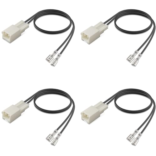 72-8109 Lautsprecher-Kabelbaum, dicker, längerer, professioneller Lautsprecher-Kabelbaum, Ersatz, Autotür-Audiokabel-Adapterstecker für Toyota Camry RAV4 Avalon Tacoma Corolla Lexus IS ES RX, 4 Stück 72-8109 Lautsprecher-Kabelbaum, dicker, längerer, professioneller Lautsprecher-Kabelbaum, Ersatz, Autotür-Audiokabel-Adapterstecker für Toyota Camry RAV4 Avalon Tacoma Corolla Lexus IS ES RX, 4 Stück von Naponal