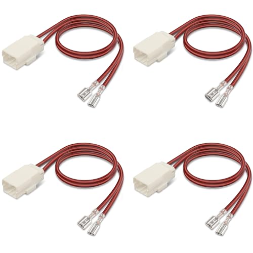 Lautsprecher-Kabelbaum, 72-6514, dicker, längerer professioneller Lautsprecher-Kabelbaum, Auto-Front- und Hecktür-Lautsprecheranschluss, Audio-Adapter für Chrysler Town Country Dakota, Dodge Ram von Naponal