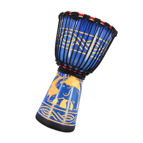 Afrikanische Bongotrommel – handgeschnitztes Percussionsinstrument, 8 Zoll | Mehrfarbige Trommel, inspiriert von Afrika, künstlerische Dekoration für Musikaufführungen, Tradi-Musik Afrikanische Bongotrommel – handgeschnitztes Percussionsinstrument, 8 Zoll | Mehrfarbige Trommel, inspiriert von Afrika, künstlerische Dekoration für Musikaufführungen, Tradi-Musik von Naqqios