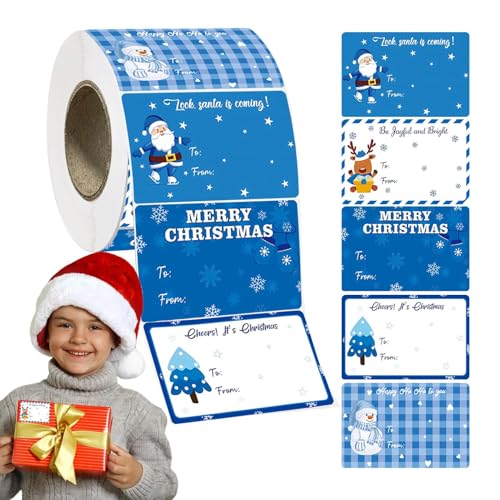 Aufkleber für Weihnachtsetiketten – Aufkleber für Weihnachtsgeschenke, 400 x Etiketten für Weihnachtsgeschenke | Dekoration für Namensschilder, Geschenkanhänger, 7,5 x 5 cm Aufkleber für Weihnachtsetiketten – Aufkleber für Weihnachtsgeschenke, 400 x Etiketten für Weihnachtsgeschenke | Dekoration für Namensschilder, Geschenkanhänger, 7,5 x 5 cm von Naqqios