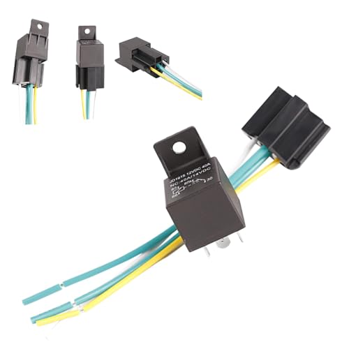 Auto Relais Kabelbaum, Auto Relais für Auto, Robustes 12V Auto Relais 4 Pin Auto Relais, Sicherungsrelais Gurt, Autozubehör mit Verriegelung Wasserdicht Auto Relais Kabelbaum, Auto Relais für Auto, Robustes 12V Auto Relais 4 Pin Auto Relais, Sicherungsrelais Gurt, Autozubehör mit Verriegelung Wasserdicht von Naqqios