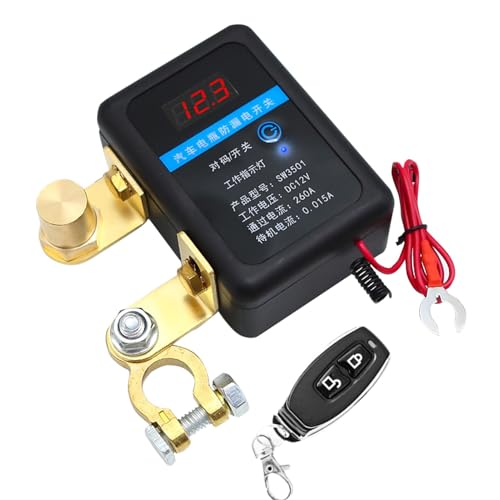Batterietrennschalter aus der Ferne – Diebstahlschutz, Schutz gegen Leckagen der Autobatterie | Abschaltung der Batterie mit Fernbedienung 12 V – automatische Abschaltung der Batterie 12 V Batterietrennschalter aus der Ferne – Diebstahlschutz, Schutz gegen Leckagen der Autobatterie | Abschaltung der Batterie mit Fernbedienung 12 V – automatische Abschaltung der Batterie 12 V von Naqqios