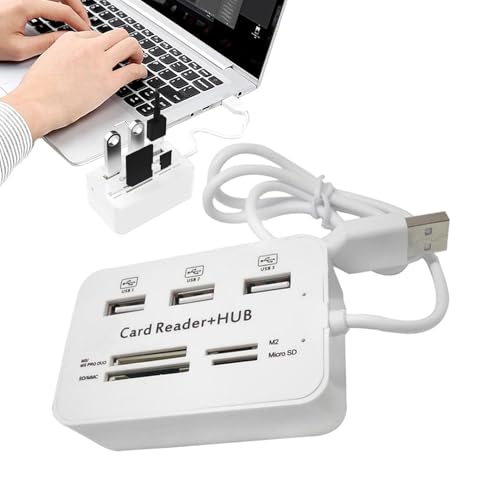 Computer Kartenleser – multifunktional | Kartenleser für Computer | Effizienter und vielseitiger Kartenleser, tragbar, praktisch und tragbar Computer Kartenleser – multifunktional | Kartenleser für Computer | Effizienter und vielseitiger Kartenleser, tragbar, praktisch und tragbar von Naqqios