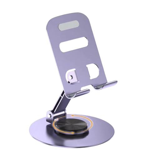 Drehbarer Telefonhalter - Smartphone-Halterung in Höhe und Winkel verstellbar, klappbarer Handyhalter | 360 ° Drehung Handyhalterung, Handyhalterung für den Schreibtisch Drehbarer Telefonhalter - Smartphone-Halterung in Höhe und Winkel verstellbar, klappbarer Handyhalter | 360 ° Drehung Handyhalterung, Handyhalterung für den Schreibtisch von Naqqios