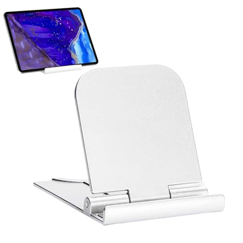 Faltbarer Tablet-Ständer – verstellbare Telefonhalterung, faltbar, mit verstellbarem Winkel | verstellbare und tragbare Tischtelefonhalterung für Reisen, Camping, Cha Faltbarer Tablet-Ständer – verstellbare Telefonhalterung, faltbar, mit verstellbarem Winkel | verstellbare und tragbare Tischtelefonhalterung für Reisen, Camping, Cha von Naqqios