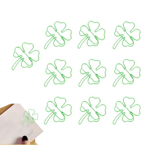 Grüne Büroklammern, bunte Clips, klein, 10 Stück, dekorative Lesezeichen, 2,8 cm große Papierklammern für Büro, Schule, Notizbücher und Dokumente Grüne Büroklammern, bunte Clips, klein, 10 Stück, dekorative Lesezeichen, 2,8 cm große Papierklammern für Büro, Schule, Notizbücher und Dokumente von Naqqios