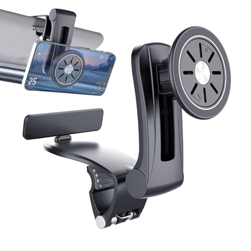 Kfz-Telefonhalterung – Telefonhalterung für das Armaturenbrett | 360 ° drehbares Lufttafel, Armaturenbrett, magnetisches Armaturenbrett von Naqqios