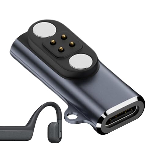 Ladekonverter für Kopfhörer, magnetischer Ladekonverter für Kopfhörer, 4-poliger Kopfhörer-Ladekonverter – Überschutz-Adapter von Naqqios