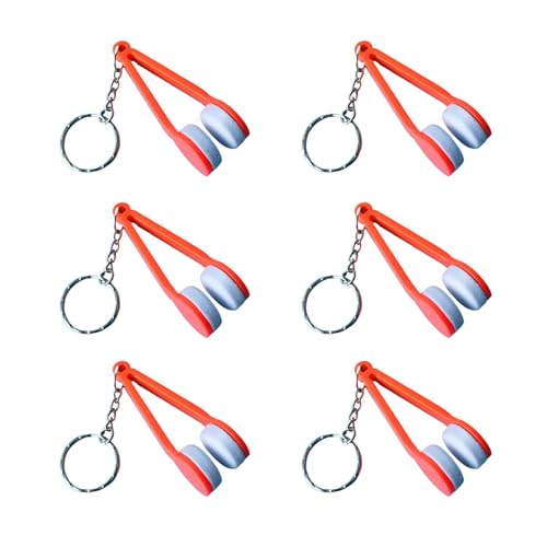Reinigungswerkzeug für Gläser – 6 Stück Spectacles Cleaner mit Schlüsselanhänger, Zubehör für tragbare Gläser Reinigungswerkzeug für Gläser – 6 Stück Spectacles Cleaner mit Schlüsselanhänger, Zubehör für tragbare Gläser von Naqqios