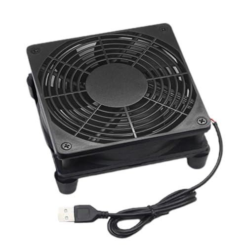 Router-Lüfter – Computer-Lüfter für Laptop, Stromversorgung über USB | Kühlventilator für Computerschrank, Lüfter von Naqqios