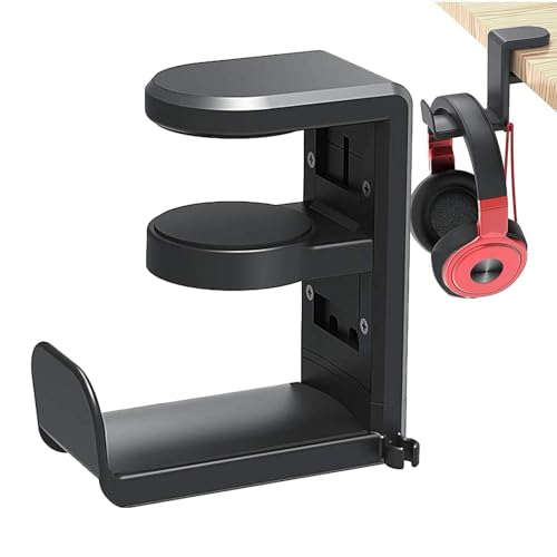 Schreibtisch-Halterung für Kopfhörer – Kopfhörerhalterung | Kopfhörerhalterung mit Kabelclip, Kopfhörerhalterung unter dem Schreibtisch, Halterung für Kopfhörer unter dem Schreibtisch, ideale Schreibtisch-Halterung für Kopfhörer – Kopfhörerhalterung | Kopfhörerhalterung mit Kabelclip, Kopfhörerhalterung unter dem Schreibtisch, Halterung für Kopfhörer unter dem Schreibtisch, ideale von Naqqios