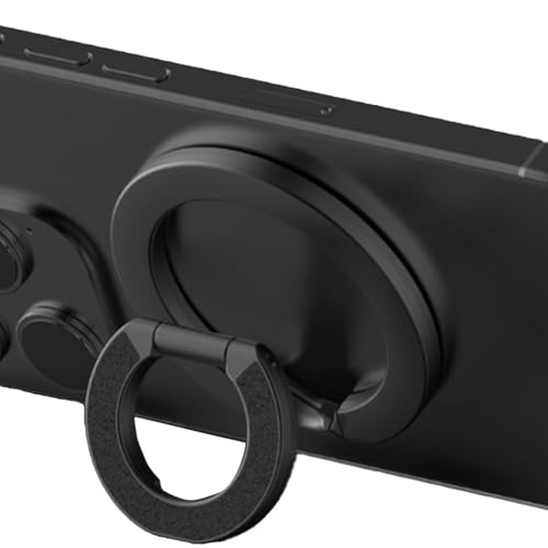 Telefonringhalter – magnetischer Telefonringhalter, um 360 Grad drehbarer Telefonhalter | abnehmbarer Handyhalter aus Metall, Zubehör für Smartph von Naqqios