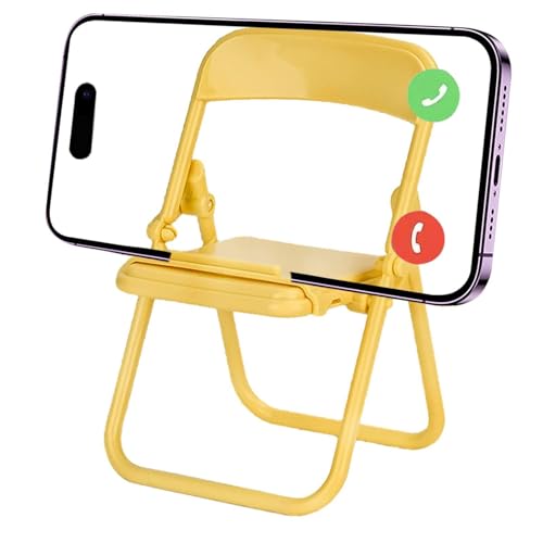 Telefonständer-Stuhl – Faltbarer Desktop-Stuhl-Telefonhalter | Handy-Ständer, Handy-Halterung Für Den Schreibtisch, Glatter, Lustiger, Faltbarer Stuhl-Design-Handyhalter, Tragbar Und Leicht Für Schlaf Telefonständer-Stuhl – Faltbarer Desktop-Stuhl-Telefonhalter | Handy-Ständer, Handy-Halterung Für Den Schreibtisch, Glatter, Lustiger, Faltbarer Stuhl-Design-Handyhalter, Tragbar Und Leicht Für Schlaf von Naqqios