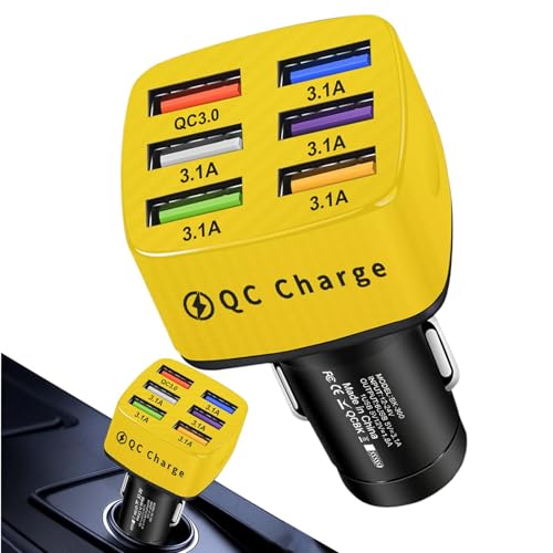 USB-Auto-Ladegerät-Adapter – USB-Ladegerät für Auto, Auto-Ladegerät, Multiport-Ladegerät, Telefonanruf zum Schnellladegerät im Auto, Auto-Adapter USB-Auto-Ladegerät-Adapter – USB-Ladegerät für Auto, Auto-Ladegerät, Multiport-Ladegerät, Telefonanruf zum Schnellladegerät im Auto, Auto-Adapter von Naqqios