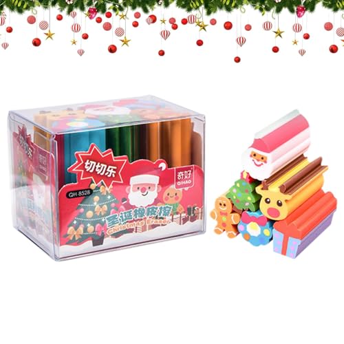 Weihnachtlicher Radiergummi für Klassenzimmer – niedliche Weihnachts-Radiergummis, 6 Stück, lang, lustig, Weihnachts-Radiergummi | bunte Radiergummis in Form eines Schneemanns und Elchs Weihnachtlicher Radiergummi für Klassenzimmer – niedliche Weihnachts-Radiergummis, 6 Stück, lang, lustig, Weihnachts-Radiergummi | bunte Radiergummis in Form eines Schneemanns und Elchs von Naqqios