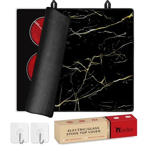 Nardea Herdabdeckplatten, Herdabdeckplatten aus Glas für Induktionsherd, 61 x 53 cm, hitzebeständige Herdabdeckplatten für Elektroherde, spülmaschinenfest Nardea Herdabdeckplatten, Herdabdeckplatten aus Glas für Induktionsherd, 61 x 53 cm, hitzebeständige Herdabdeckplatten für Elektroherde, spülmaschinenfest von Nardea