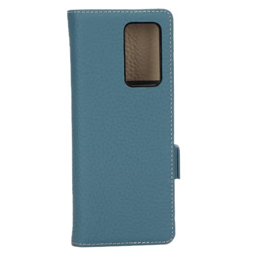 Entatial Brieftasche aus echtem Leder, multifunktionales, effektives und stilvolles Design Brieftasche Case Flip Cover für Galaxy Z Fold 2(Himmelblau) von Naroote