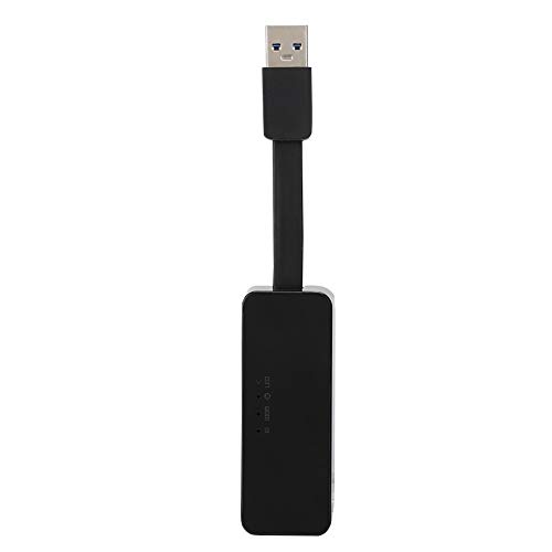 Ethernet-Adapter für Laptop, Ethernet-USB-Adapter, Schwarz, Gigabit-USB-Netzwerkkarte, 40-Pin-Ethernet auf USB für Realtek 8153B Low Power von Naroote