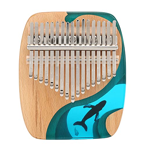 Kalimba Daumenklavier, Mahagoni Daumenklavier Musikinstrument Robust Langlebig für Musikliebhaber für Kinder von Naroote