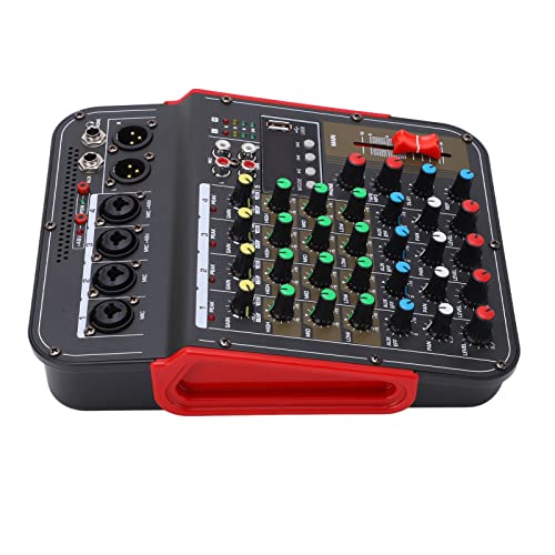 Mischpult Controller, Profi Digital Mixkonsole, Mixer für professionelle Mischung 4 Kanal Metall 3-Band Equalizer von Naroote