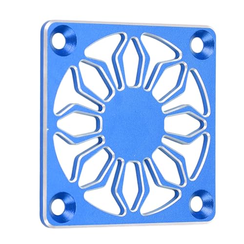 Motorkühlerabdeckung, RC -Kühllüfterabdeckung Elektromotor Kühllüfterabdeckung Aluminiumlegierungslüfter Lüfterschutz 40 X 40 Mm/1,6 X 1,6 Zoll für RC -Auto (Rot) (BLUE) von Naroote