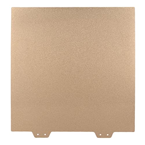 Naroote Bauplatte für 3D-Drucker, Flexibles PEI-Blech mit 30,5 cm Seitenlänge, Goldfarben für Reparaturen (Stahlplatte) von Naroote