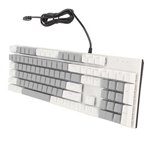 Naroote Gaming-Tastatur, 104 Tasten, Mechanische Gaming-Tastatur, 28 Hintergrundbeleuchtungsmodi, Blauer Schalter, RGB-Computertastatur, Mechanische Gaming-Tastatur für Windows für Linux Naroote Gaming-Tastatur, 104 Tasten, Mechanische Gaming-Tastatur, 28 Hintergrundbeleuchtungsmodi, Blauer Schalter, RGB-Computertastatur, Mechanische Gaming-Tastatur für Windows für Linux von Naroote